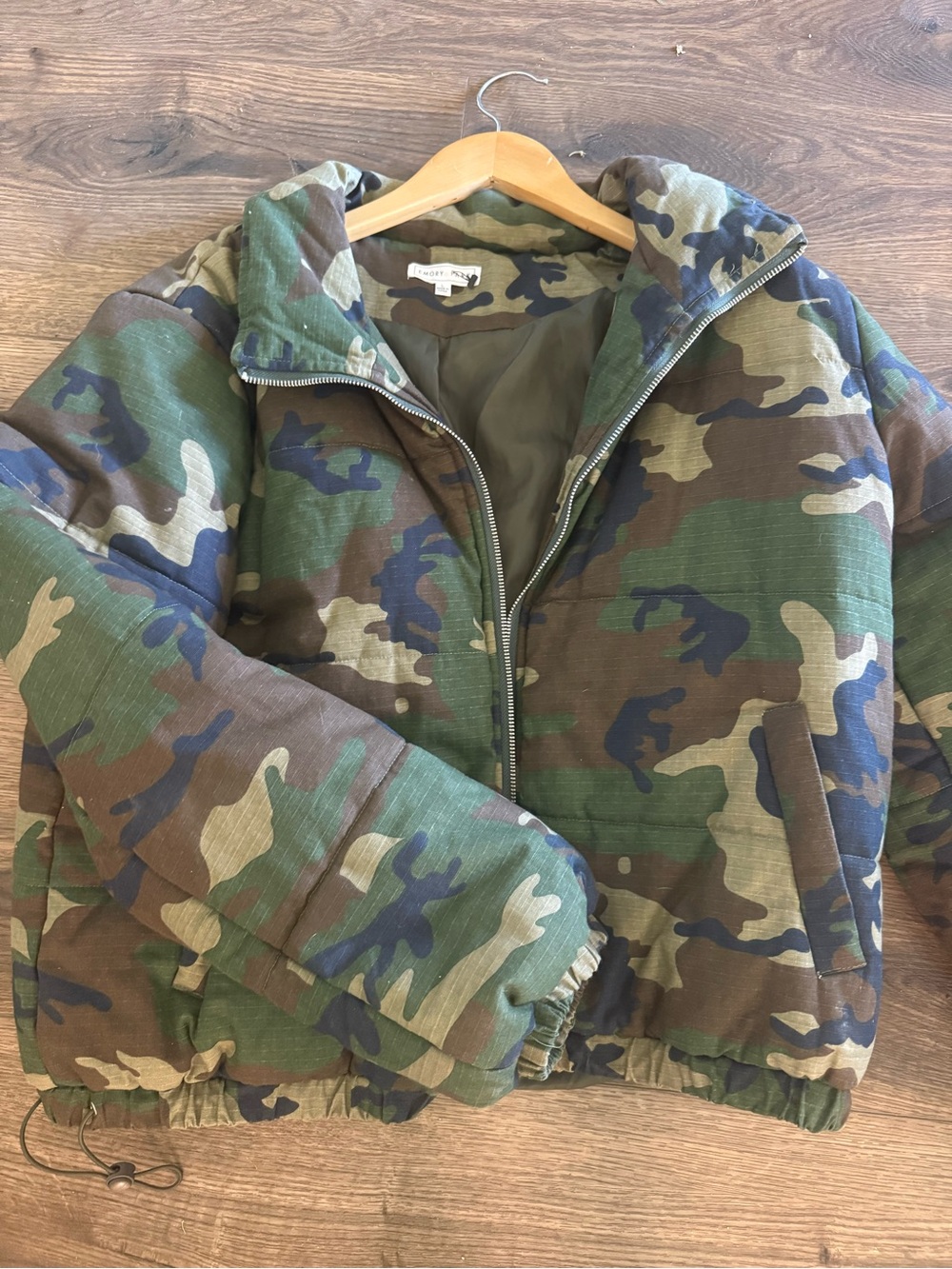 emory park Green Camo Puff Jacket